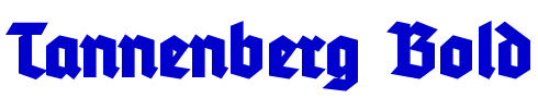 Tannenberg Bold шрифт